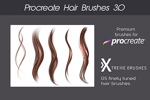 Procreate Hair Brushes 3.0