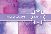 №234 Watercolor Violet background, a Decorative Illustration by Rasveta (Thumbnail 1 of 3)