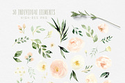 Blush & Ivory Flowers with Greenery, an Illustration by Kim Thoa Designs (Thumbnail 9 of 10)