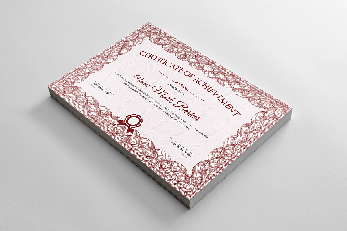 Certificate Word | PSD | AI, a Stationery Template by Curve Design (Photo 2 of 3)