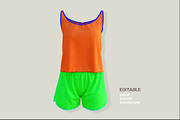 FEMALE PAJAMA MOCKUP, a Shirt Mockup by PudraART (Thumbnail 7 of 7)