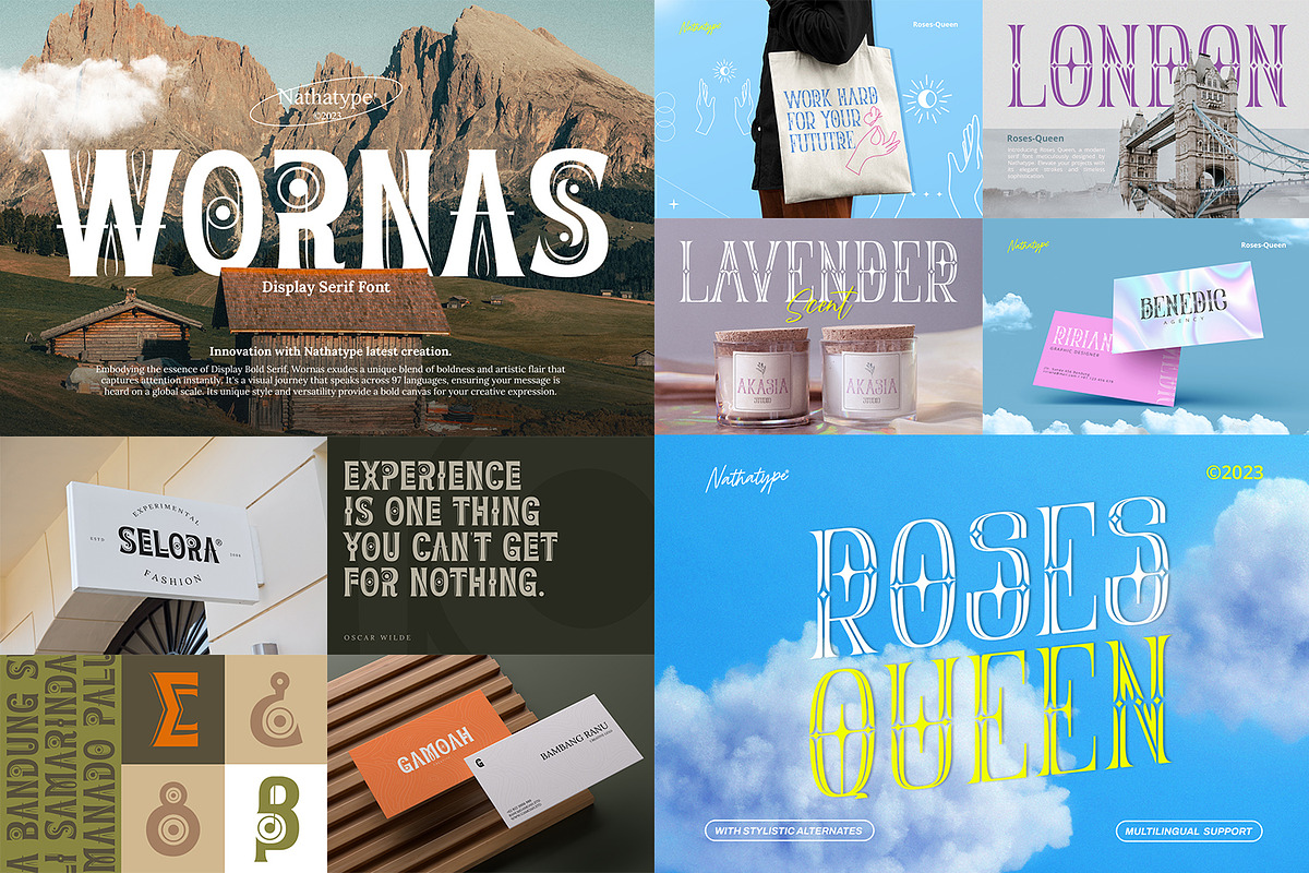 Modern Display Font Bundle 7, a Script Font by Nathatype (Photo 11 of 11)
