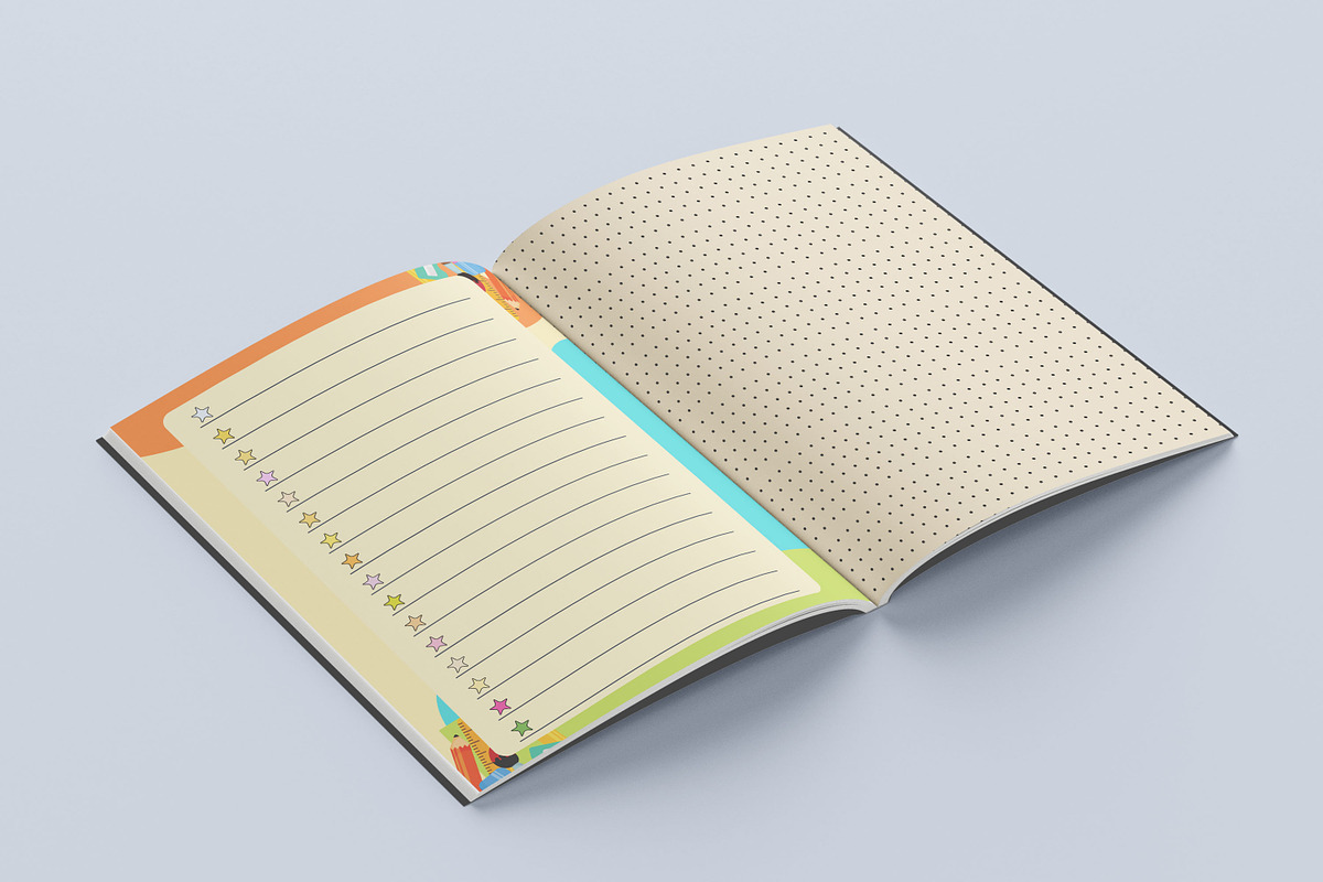 Kids Lined Paper Bundle Notebook, a Print Template by Book2bees (Photo 3 of 4)