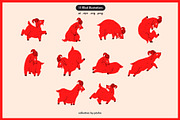 Hand Drawn Goat Vector Bundle, an Animal Illustration by Pásha (Thumbnail 2 of 5)