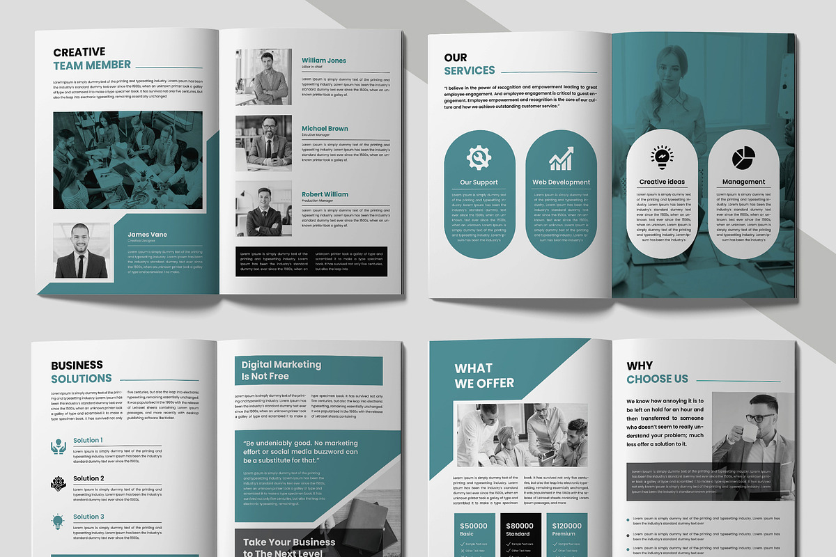 Bi fold Brochure Design Layout