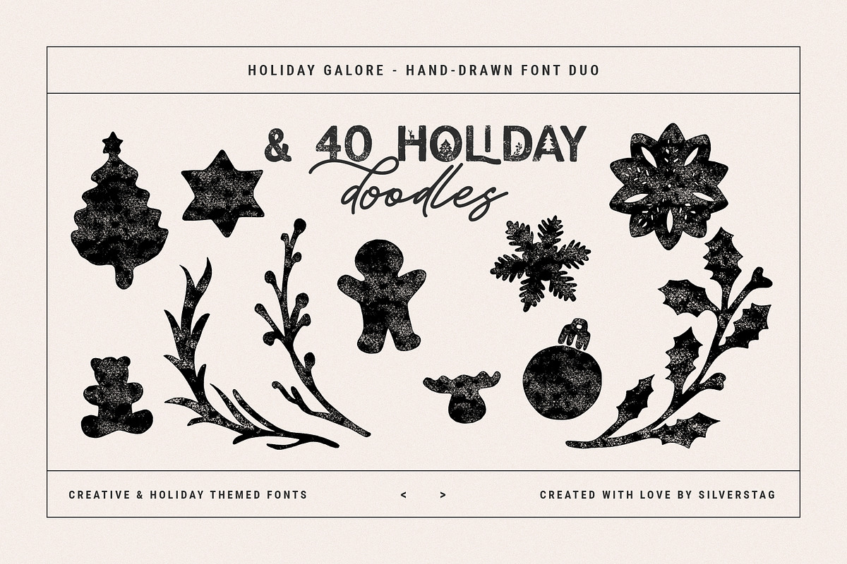 Holiday Bundle - Fonts, Cards & More, a Design Template by SilverStag Type Foundry (Photo 27 of 27)