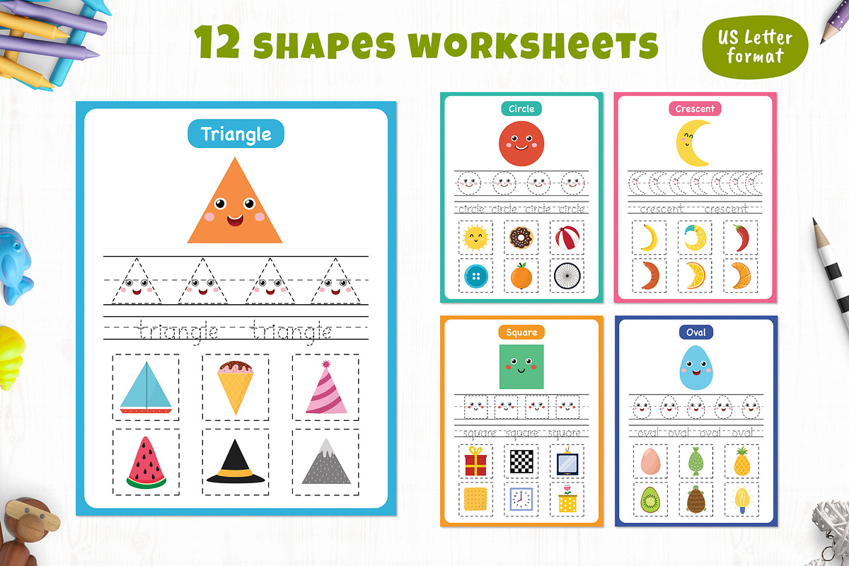 Shapes Activities for Kids, an Education Illustration by Gulnara Sabirova (Photo 11 of 19)