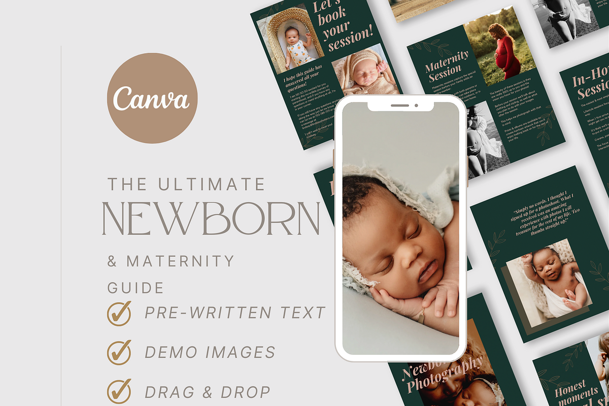TEAL Newborn Photography Guide, a Magazine Template by Signature Edits (Photo 10 of 11)