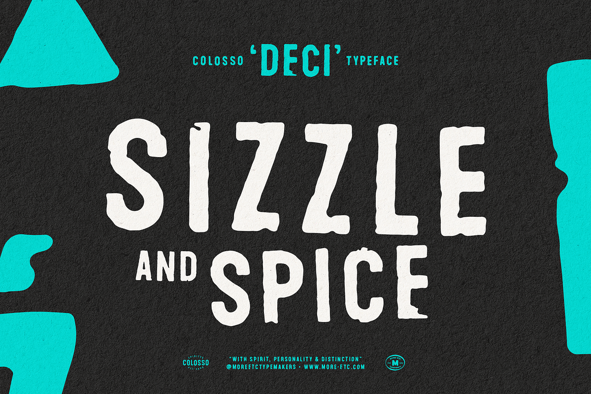 Colosso Deci Display Font, a Sans Serif Font by More Etc. Studios (Photo 13 of 13)