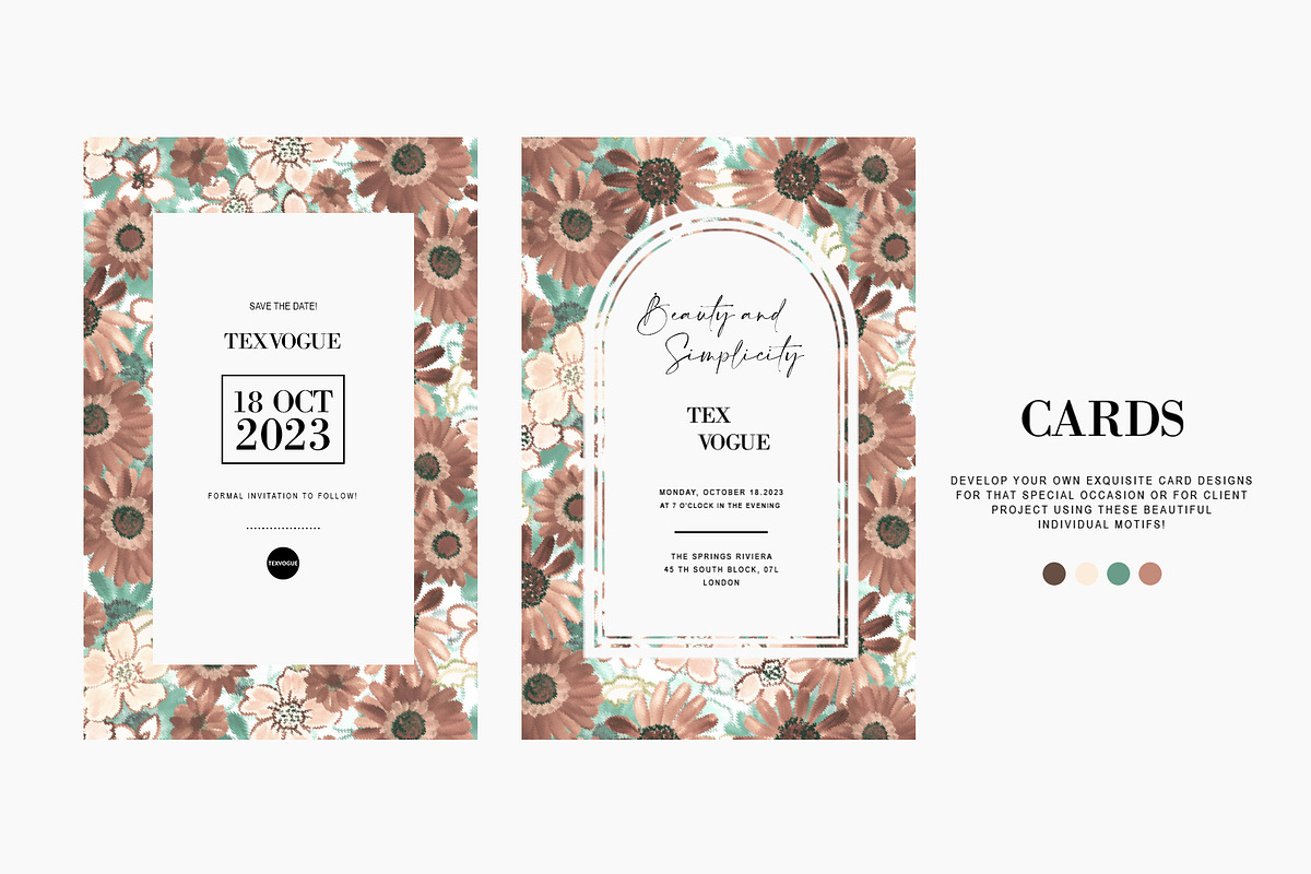 Krizantem Flower - Seamless Patterns, a Pattern Graphic by texvogue (Photo 4 of 18)