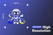 Robot Tech 3D Icon Pack, an Object 3D Model by Haps Space (Thumbnail 2 of 4)