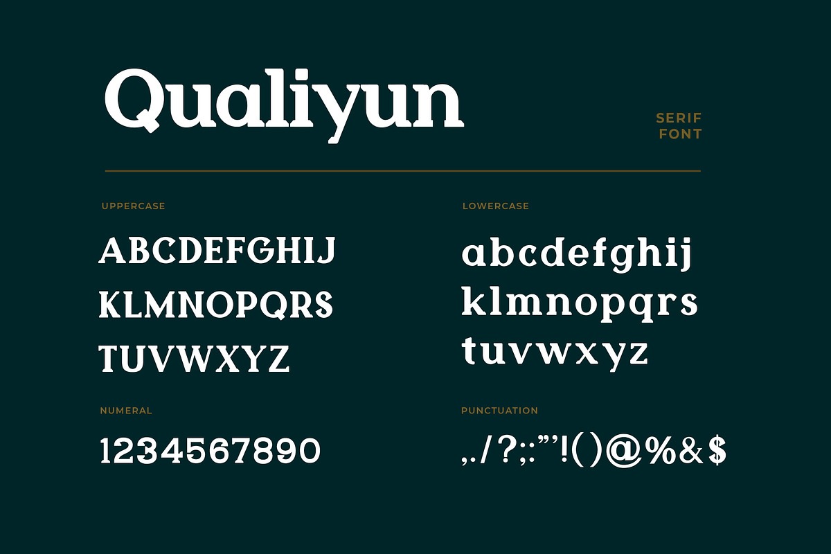 Qualiyun Luxury Serif Font, a Serif Font by UICreative (Photo 4 of 5)