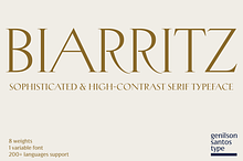 Biarritz Luxury Editorial Serif