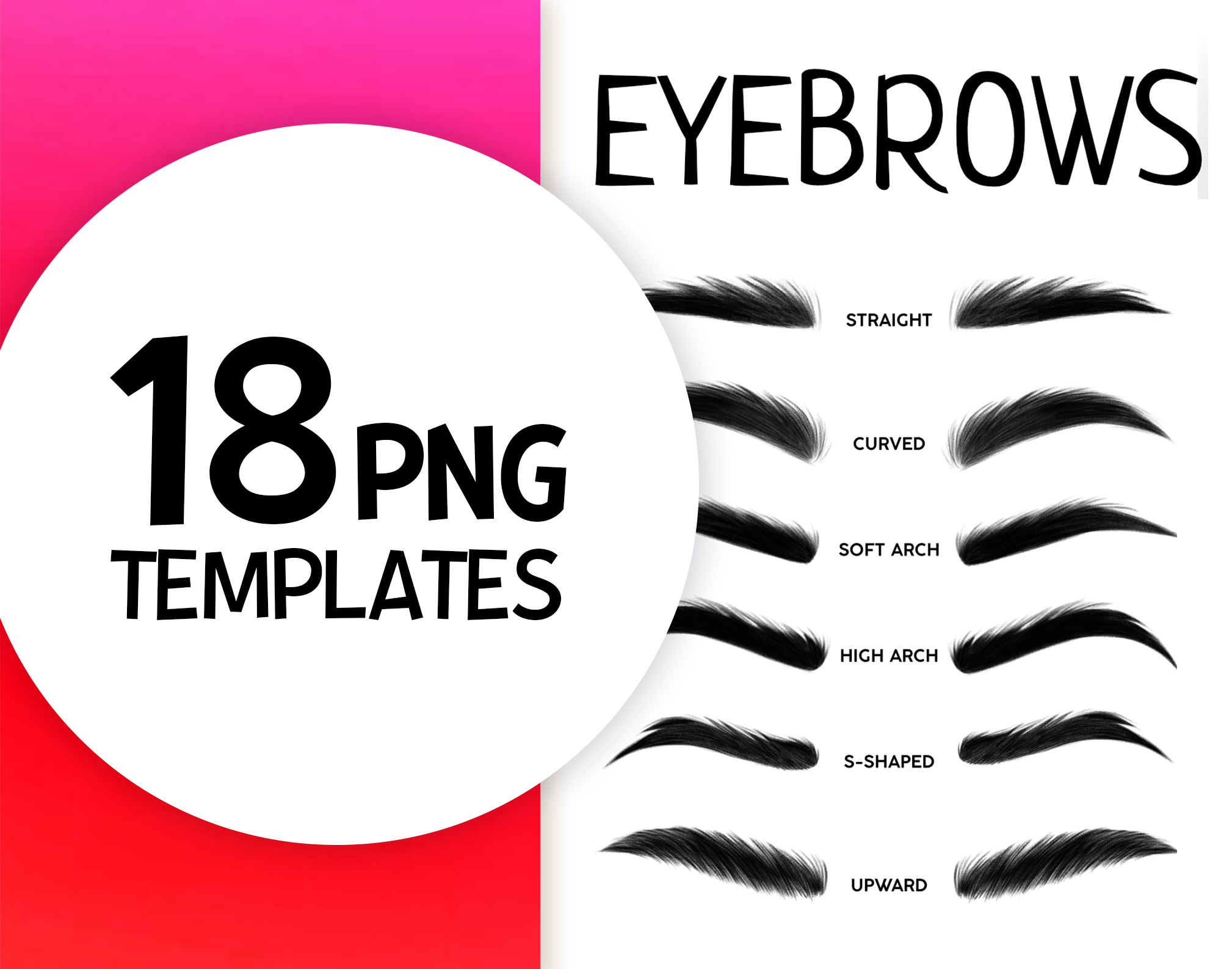 Eyebrows Templates Png