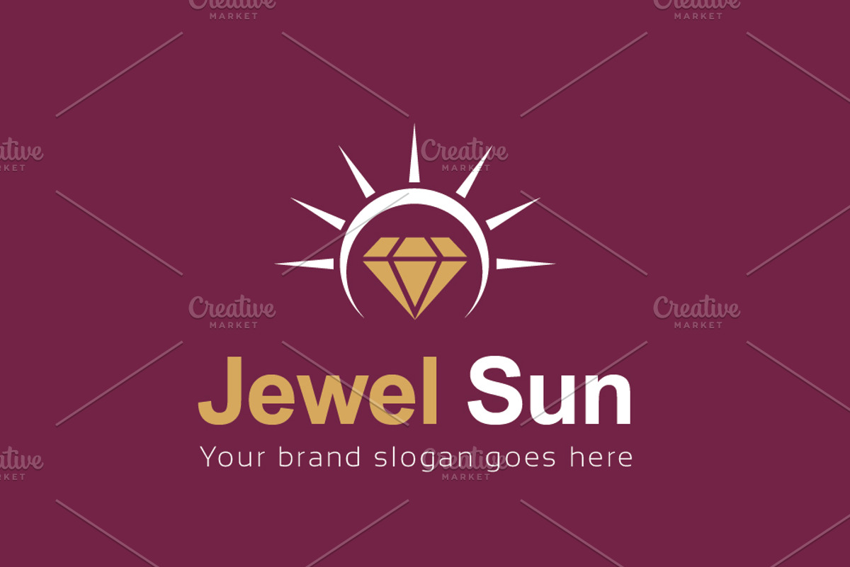 Jewel Sun Logo Template, a Branding & Logo Template by Tasmim Premiem Design (Photo 2 of 4)