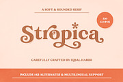 Stropica - Retro Vibes Serif, a Serif Font by iqbal habibi (Thumbnail 1 of 12)