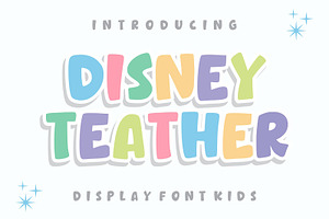 Disney Teather, a Font by Limited.studio