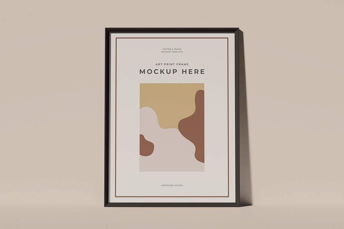 Art Print Frame Mockup, an Advertising Mockup by Artnivora.Std (Photo 3 of 4)