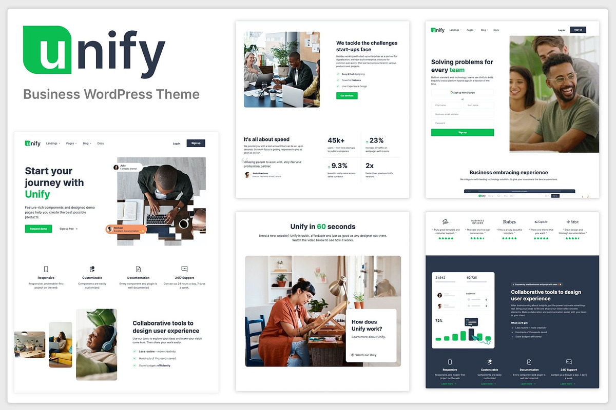 Unify - Multipurpose WordPress Theme, a WordPress Template by Hubzway