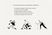 People Series BUNDLE: All 5 in 1, a Person Illustration by Veyla (Thumbnail 4 of 52)