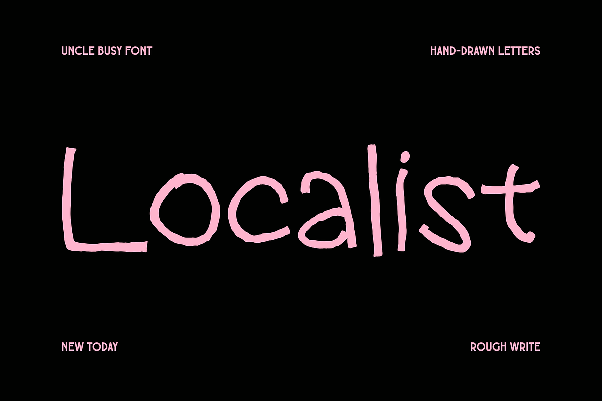 Uncle Busy - Messy Handwritten, a Handwritten Font by Marvadesign (Photo 2 of 9)