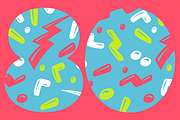 80s patterns, a Pattern Graphic by LuOtero (Thumbnail 1 of 3)