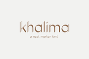 Khalima Neat Marker Font, a Script Font by Sofia Skoog (Thumbnail 1 of 15)