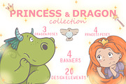 *PRINCESS & DRAGON collection*, an Illustration by DROMP (Thumbnail 1 of 5)