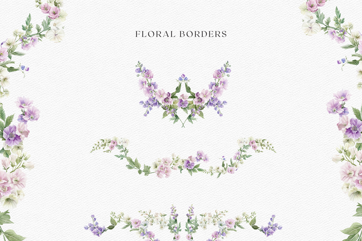 Watercolor Delphinium Bouquet, a Decorative Illustration by ThaismotaCreativeCo (Photo 8 of 10)