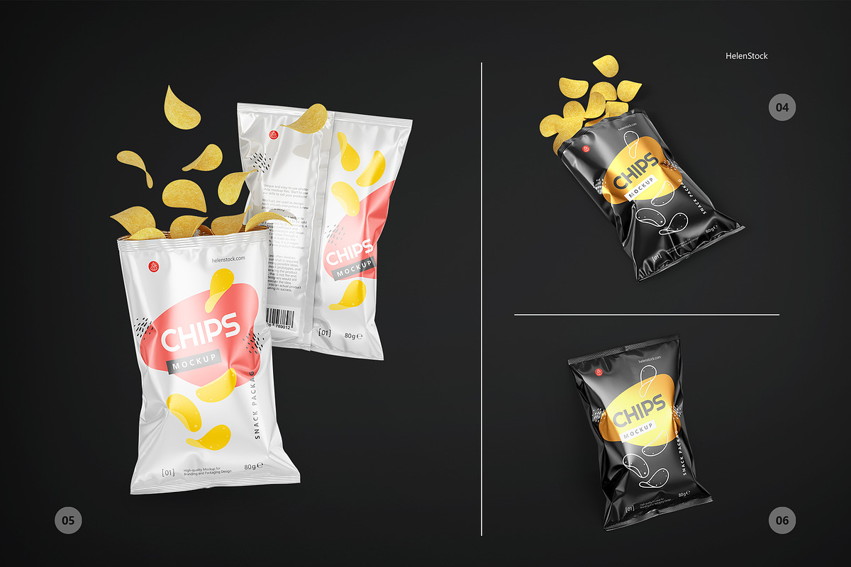 Snack Packaging Mockup Set, a Packaging Mockup by HelenStock (Photo 8 of 13)