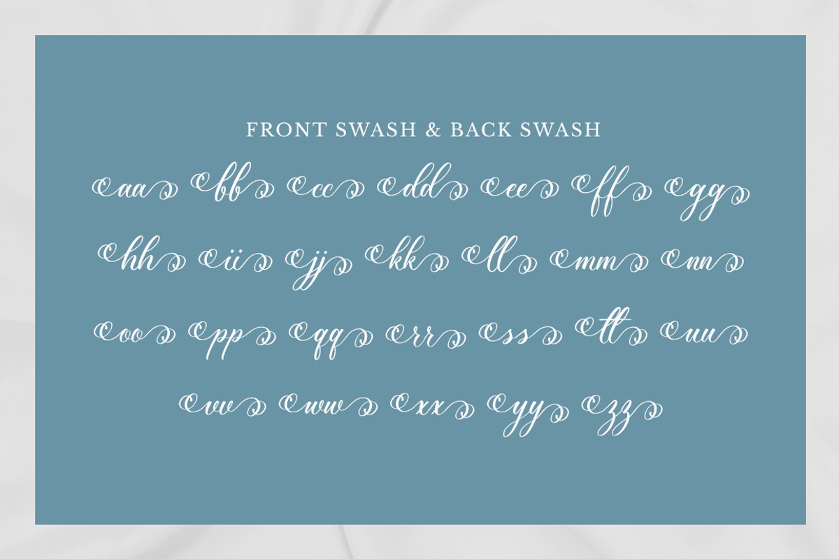 Shineblue - Romantic Calligraphy, a Script Font by RockboyStd (Photo 9 of 12)