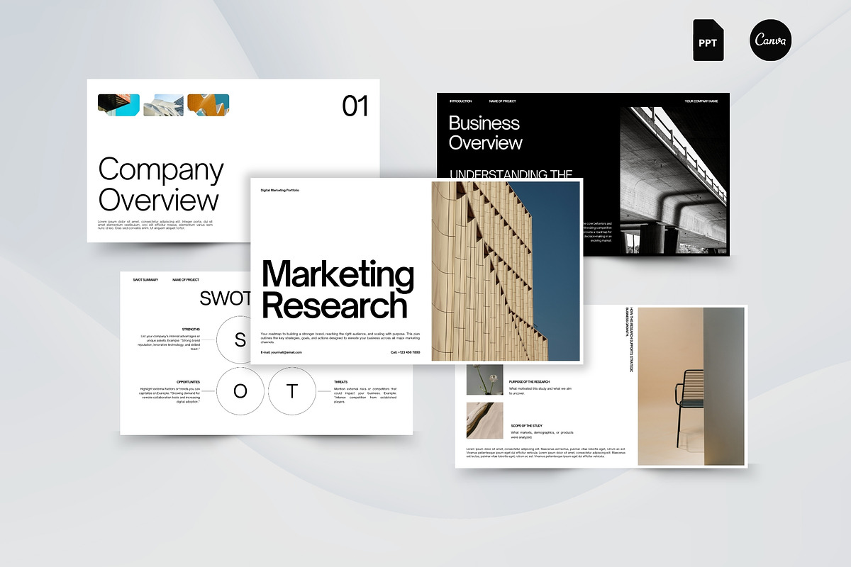 Minimalist Marketing Pitch Deck, a Presentation Template by Pani Temp. (Photo 3 of 14)
