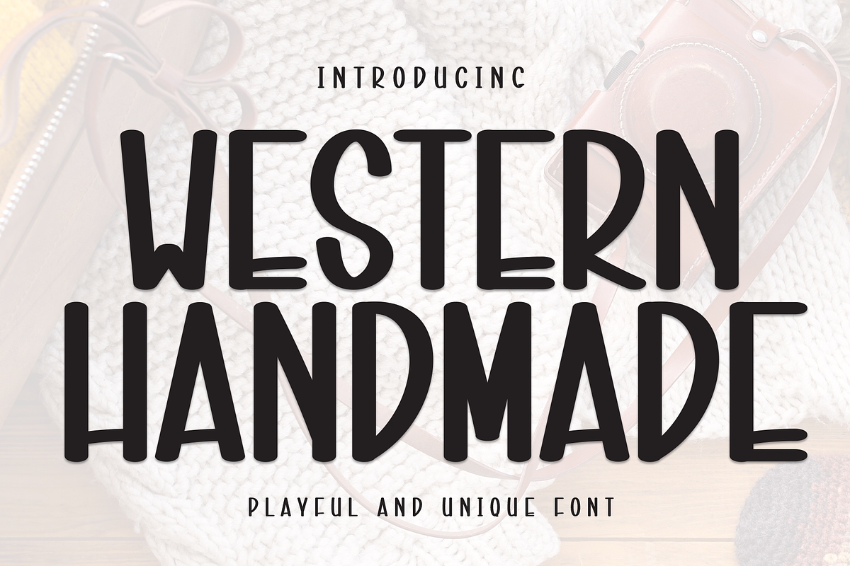 Western Handmade | Script Font, a Script Font by Scratchones (Photo 1 of 8)