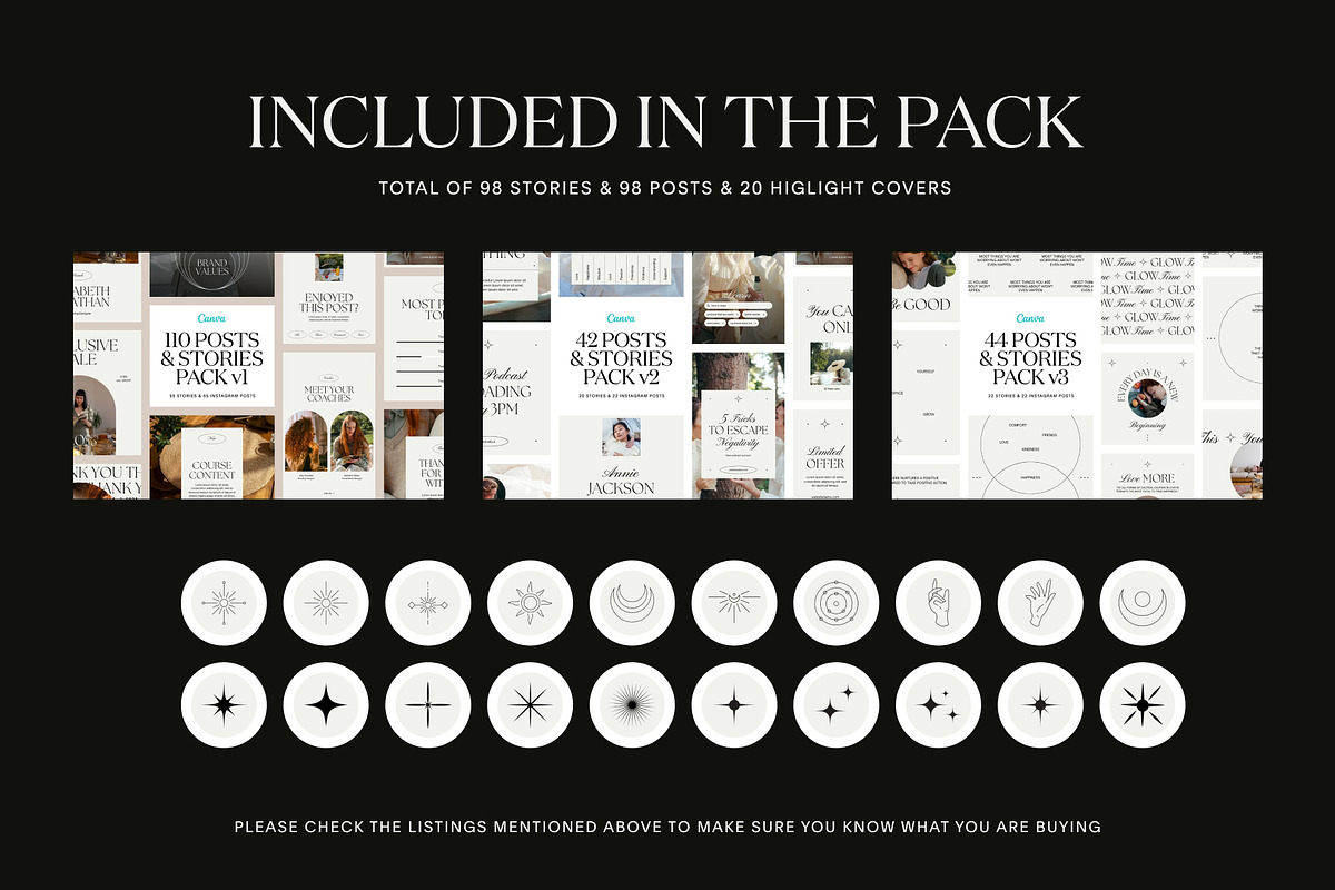 Minimalist Instagram Bundle CANVA, a Social Media Template by Studio K (Photo 2 of 10)
