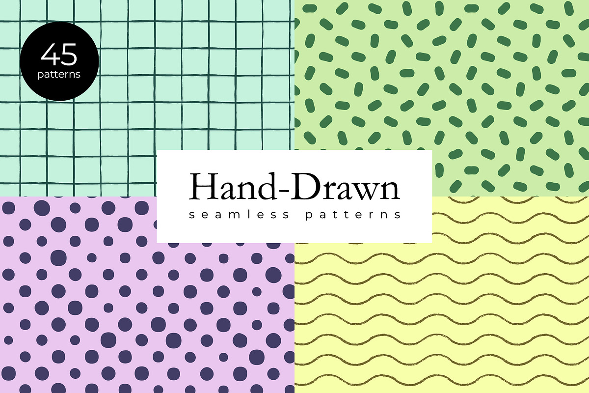 Hand-Drawn Pattern (or Texture), a Texture Graphic by Léo Alexandre (Photo 1 of 11)