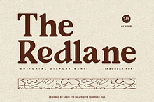 The Redlane Editorial Serif Font