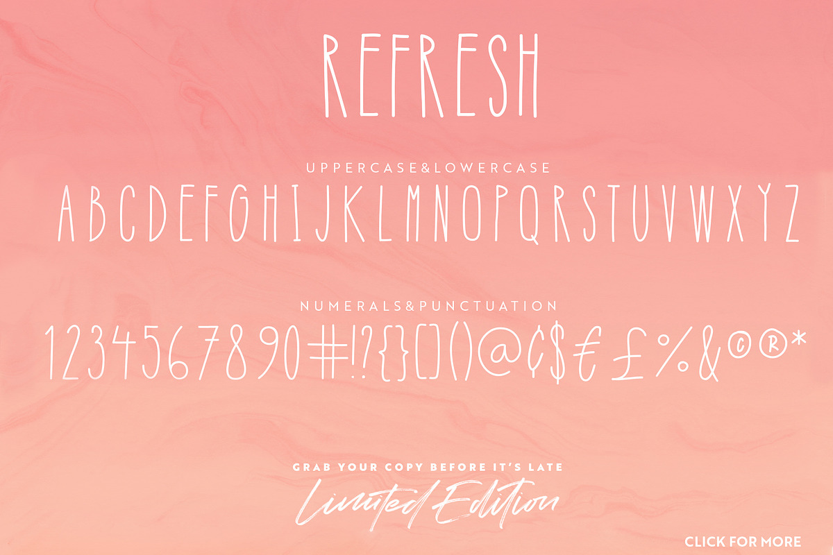 Refresh Font +Bonus preview 8