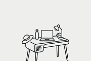 Bundles vector Digital Nomad Icons, an Outline Icon by adenpinkstore (Thumbnail 4 of 5)