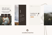 Nature Woodland Eco Social Templates, a Social Media Template by CreativeWilderness (Thumbnail 7 of 12)
