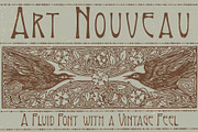 Art Nouveau Font, a Font by Liz Kohler Brown (Thumbnail 1 of 5)