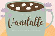 Vanilatte - Beatiful Hand Written, a Script Font by Almarkhatype (Thumbnail 1 of 8)