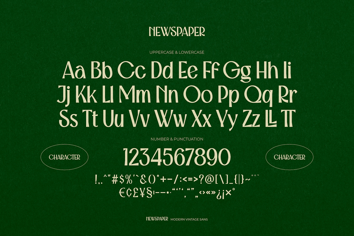 Newspaper Modern Vintage Sans Serif, a Sans Serif Font by ikiiko (Photo 6 of 7)