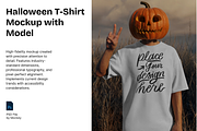 Halloween T-Shirt Mockup Psd, a Shirt Mockup by mockeyai (Thumbnail 1 of 3)