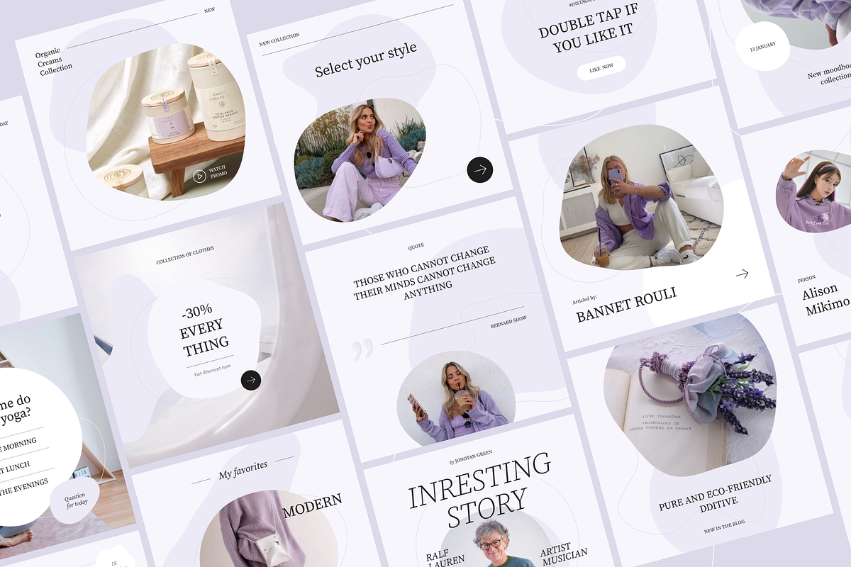 Selesta Social Media Bundle, a Social Media Template by Welovegraphics (Photo 8 of 25)