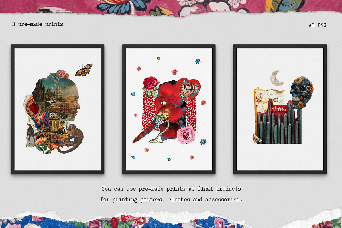 Viva la Vida: Collage Creator Pack, an Object Graphic by lerinartstudio (Photo 6 of 8)