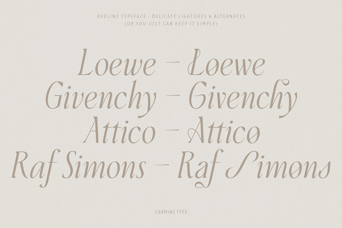 Aveline, Soft Serif with Ligatures, a Serif Font by CarmineType (Photo 14 of 28)