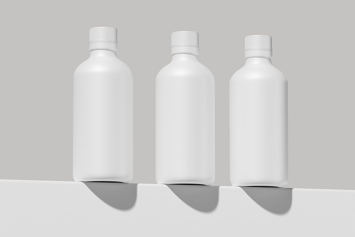 Plastic Bottle Mockup, a Packaging Mockup by Permadi Creative (Photo 3 of 5)