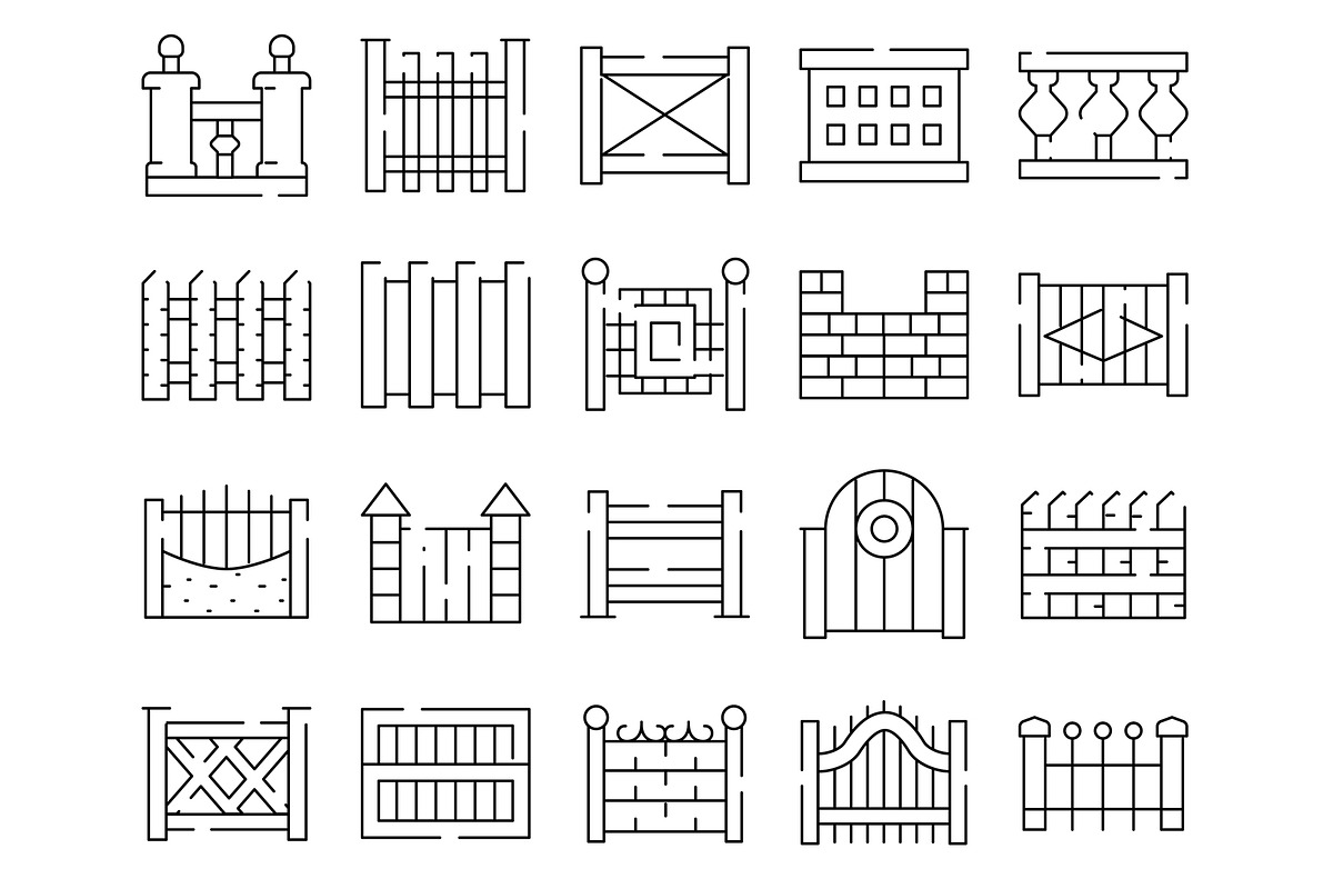 Outline icons set showing various, an Object Graphic by pikepicture (Photo 2 of 3)