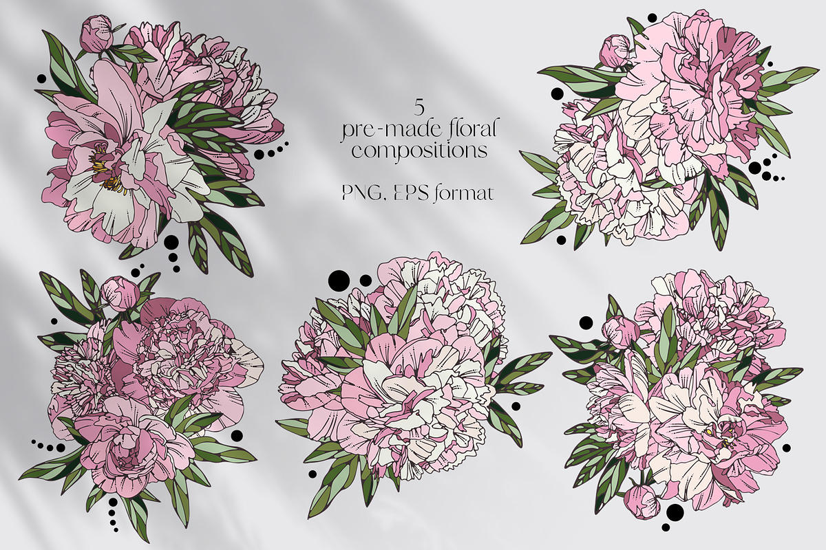 Female bodies and line art peonies, an Object Graphic by Vera●Suleimanova (Photo 16 of 17)