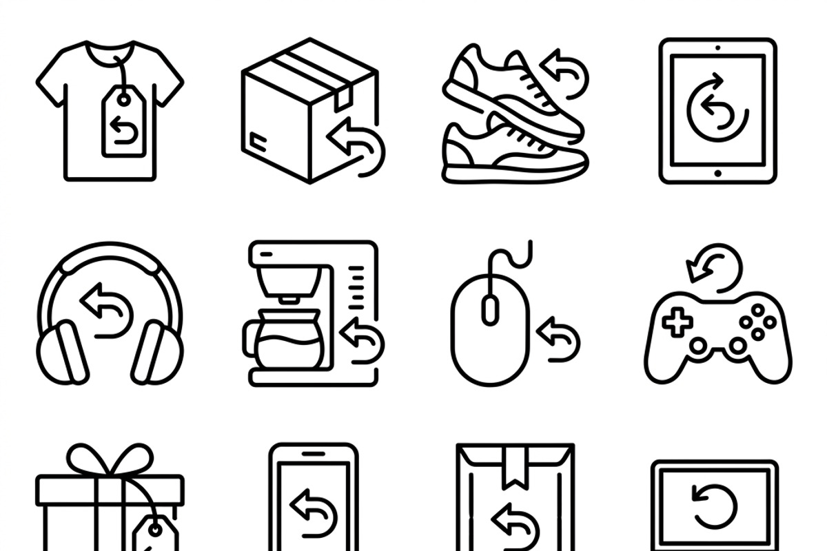 Online Marketplace Seller Icon Set, an Outline Icon by adenpinkstore (Photo 4 of 8)